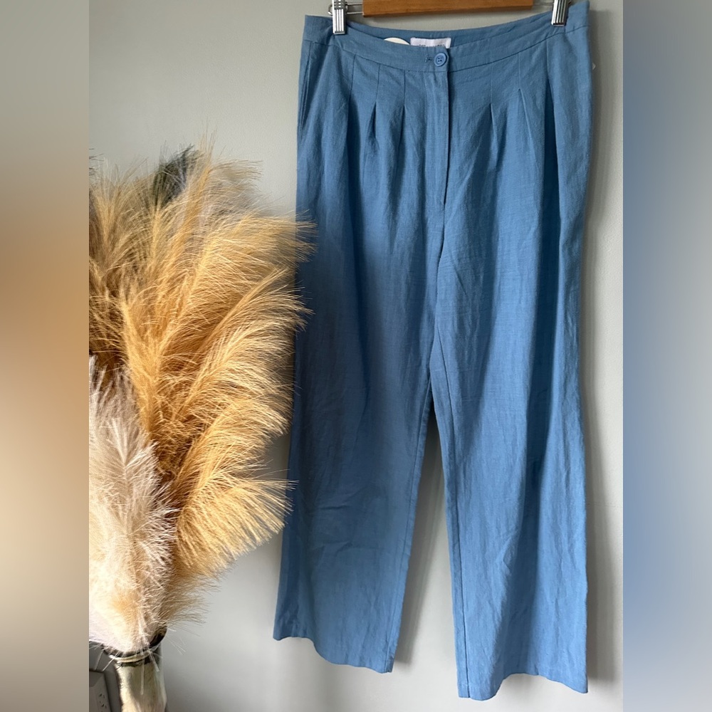 Lost + Wander Blue Straight Leg Pants